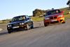 From the left:BMW M3 E30, BMW 1M
