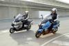 From the left:BMW C600sport, BMW C650GT
