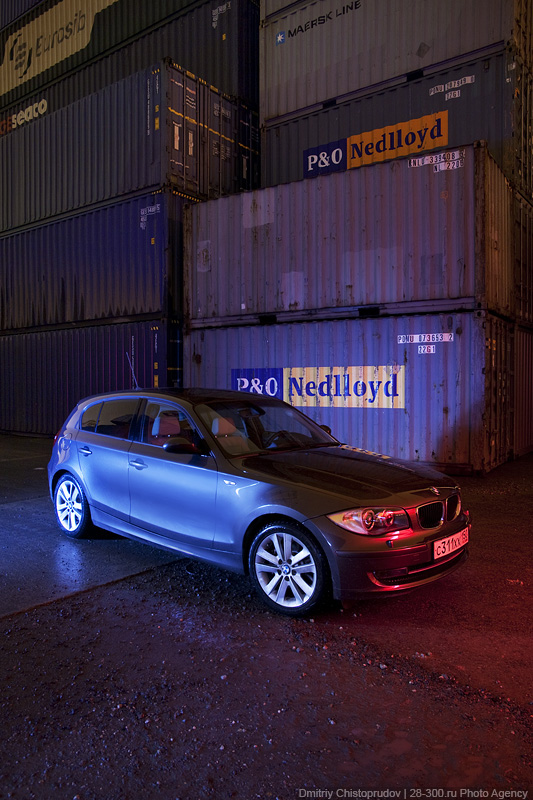 BMW 123d night photos