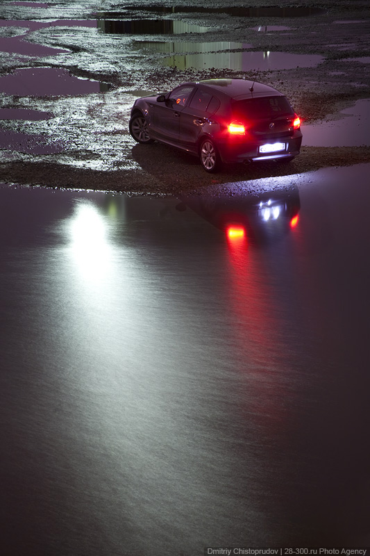 BMW 123d night photos