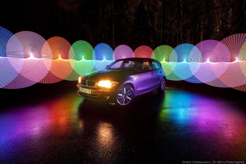 BMW 123d night photos