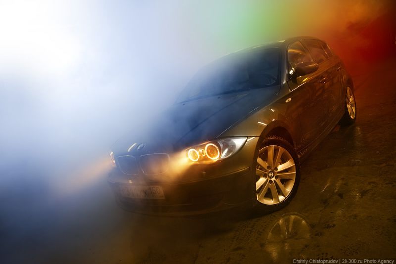 BMW 123d night photos