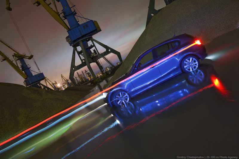 BMW 123d night photos