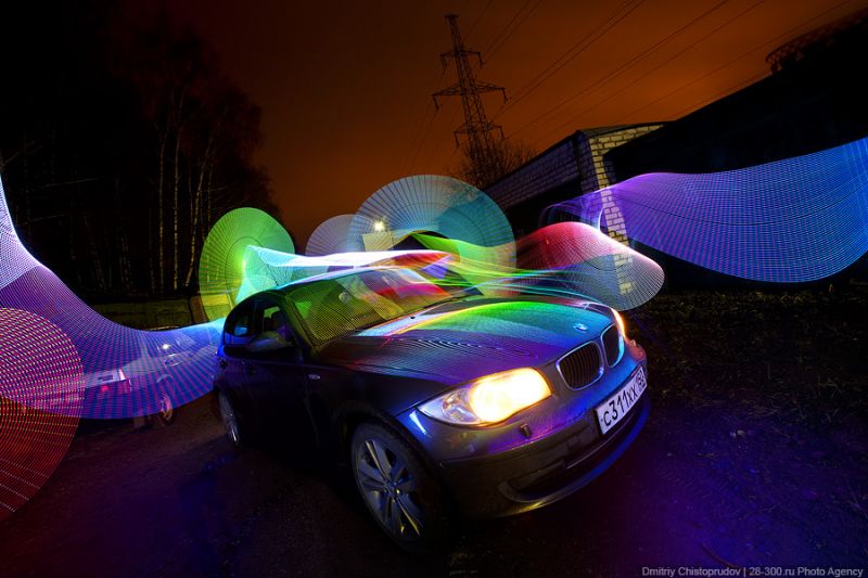 BMW 123d night photos